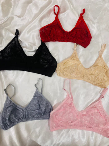 Summer Cotton Net Bra
