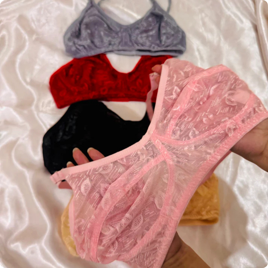 Summer Cotton Net Bra